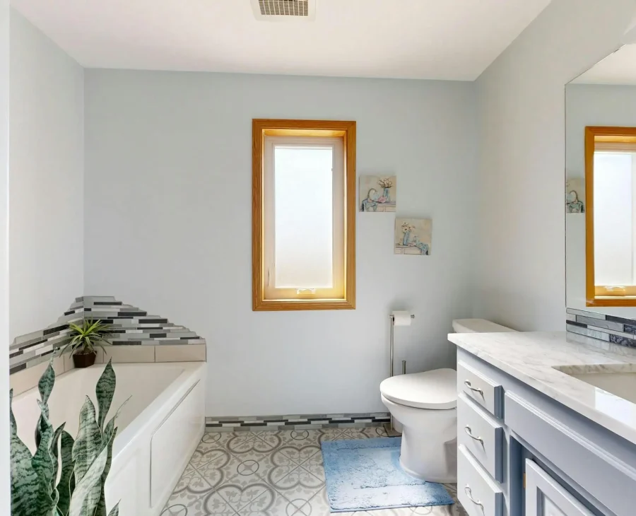 Stylish bathroom renovation in Burlington