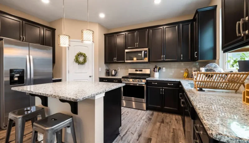 Modern kitchen renovation with custom cabinetry and premium finishes