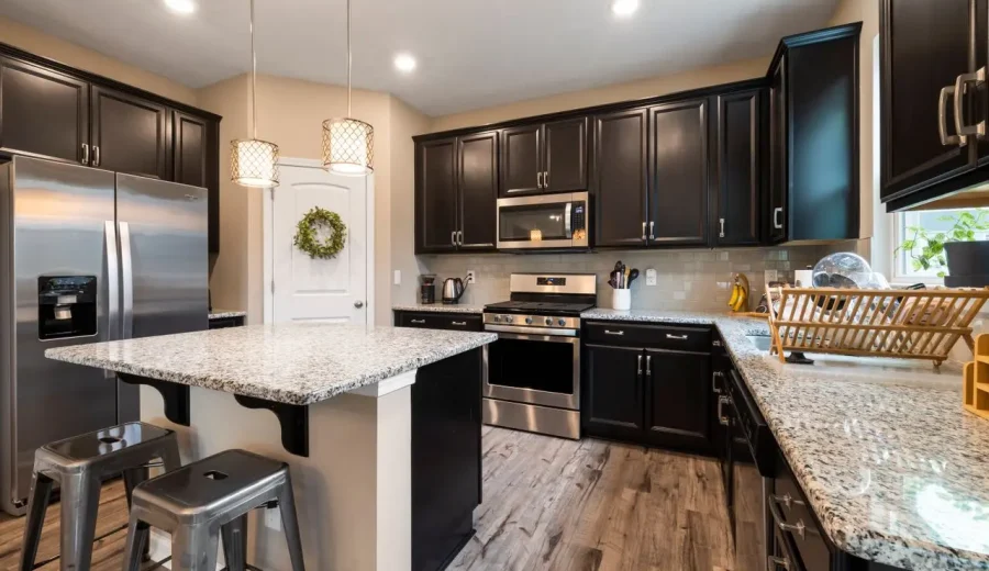 Modern kitchen renovation with custom cabinetry and premium finishes
